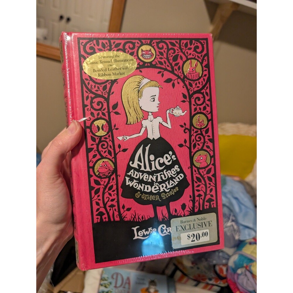 Leather Bound Book Alice's Adventures In Wonderland & Other Stories NEW, SEALED